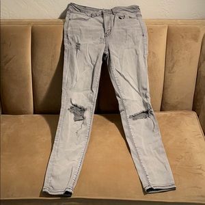 super stretch gray jeans